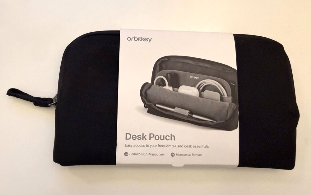 Orbitkey Desk Pouch Black / Cable Organizer - New